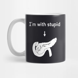 Im With Stupid Atheist Mug